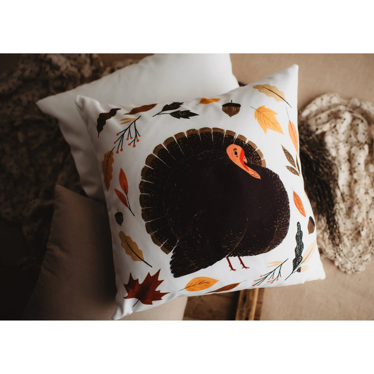 Turkey Throw Pillow | Pillow Cover