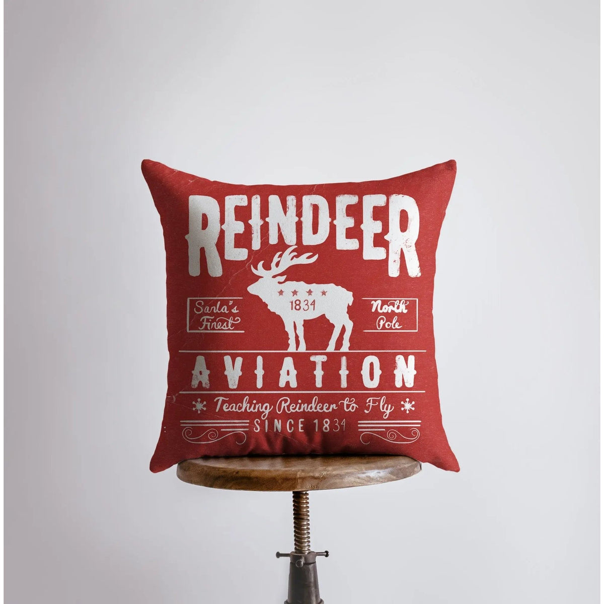 Red Reindeer Pillow | Pillow Cover