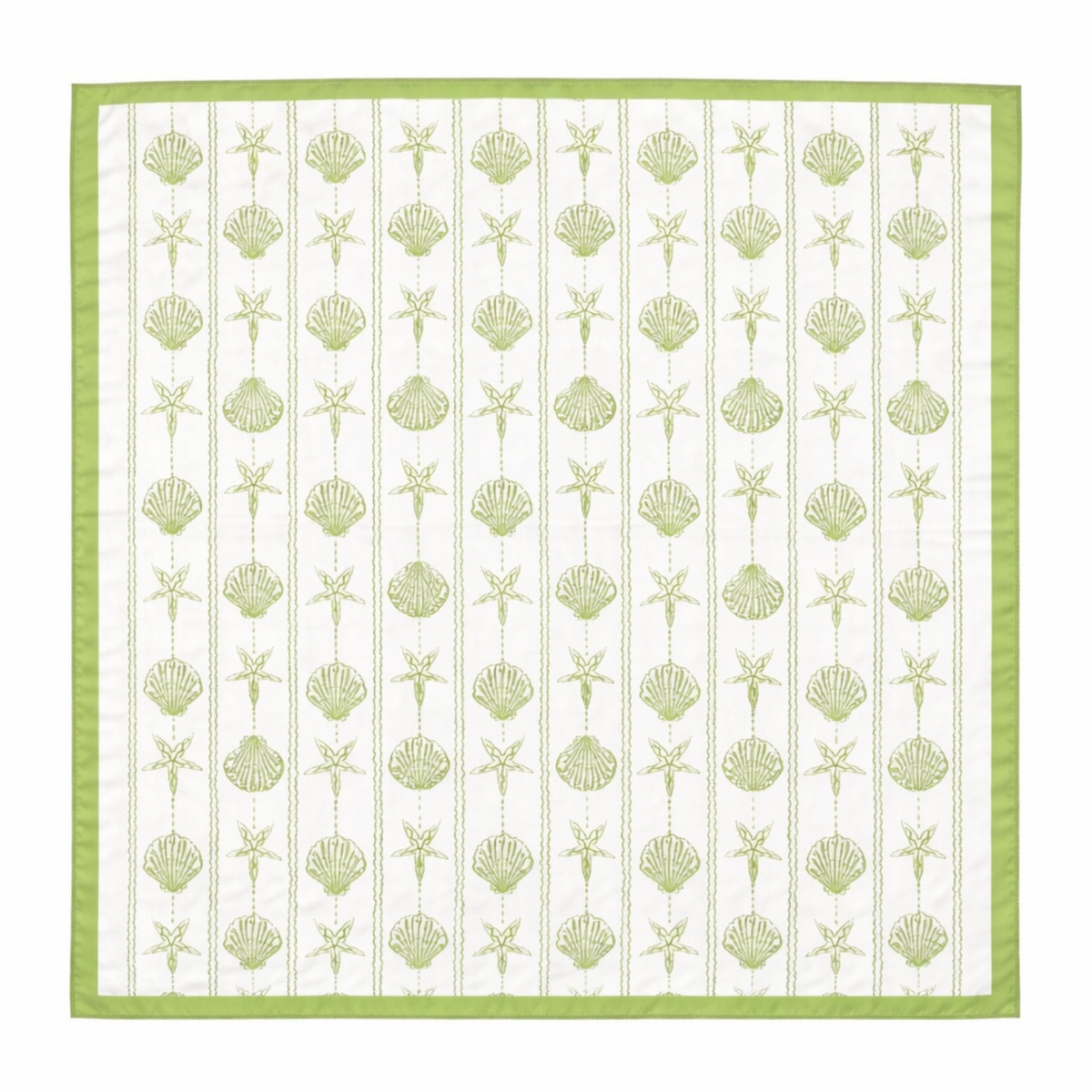 Shoreline Shell Scarf – Vacation Ready Square Design