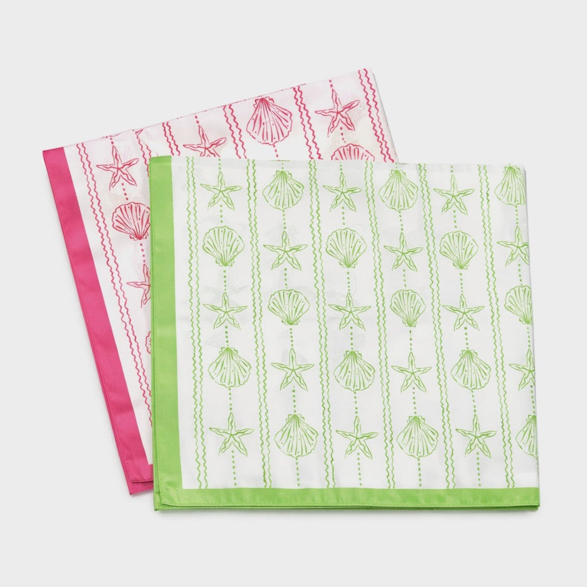 Shoreline Shell Scarf – Vacation Ready Square Design