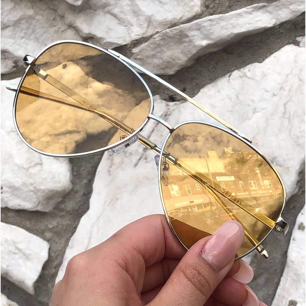 Amelia - Golden Yellow Sunglasses