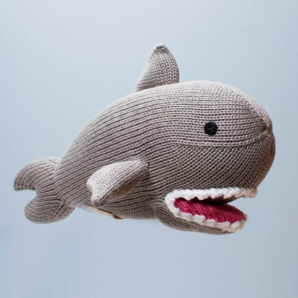 Shark Stuffed Animal, Handmade Organic