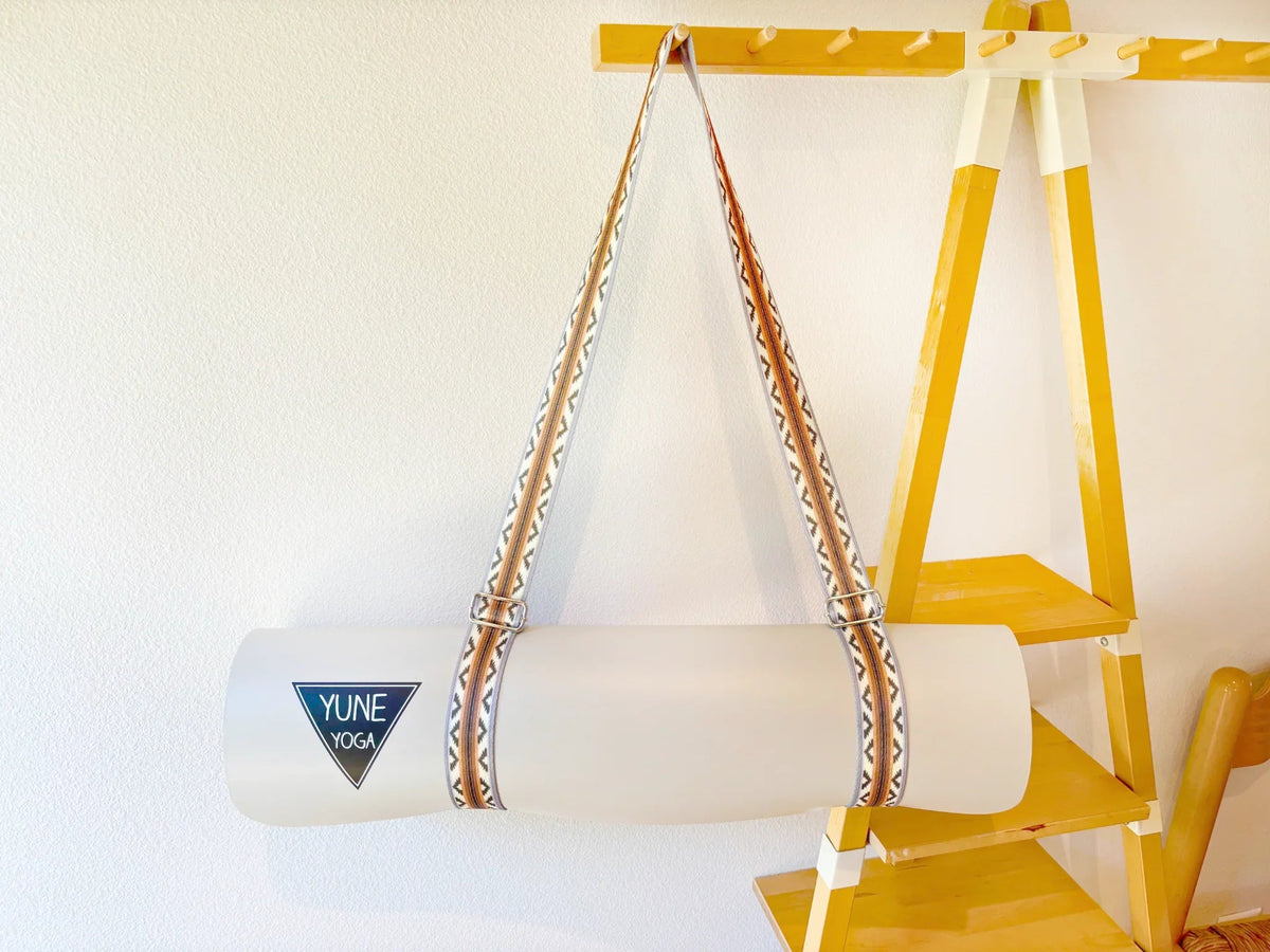 Bear Creek Sands Yoga Strap – Red Stretching Strap W/ Metal Buckles | Yune Yoga