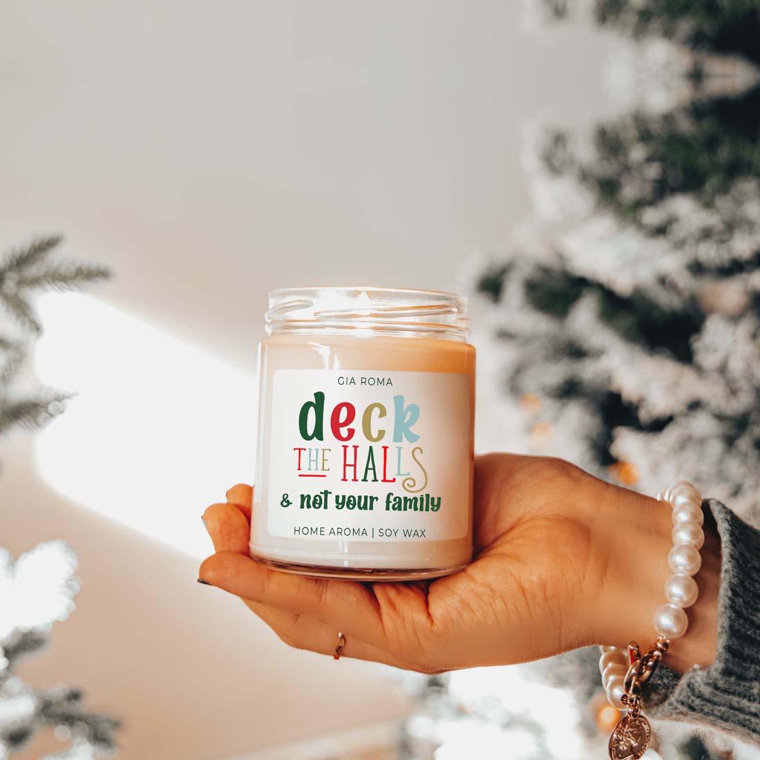 Deck the Halls Candle