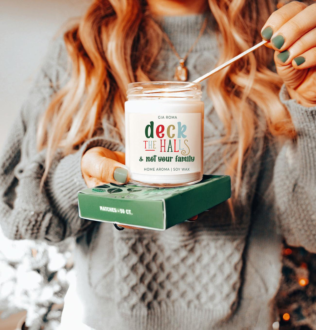 Deck the Halls Candle