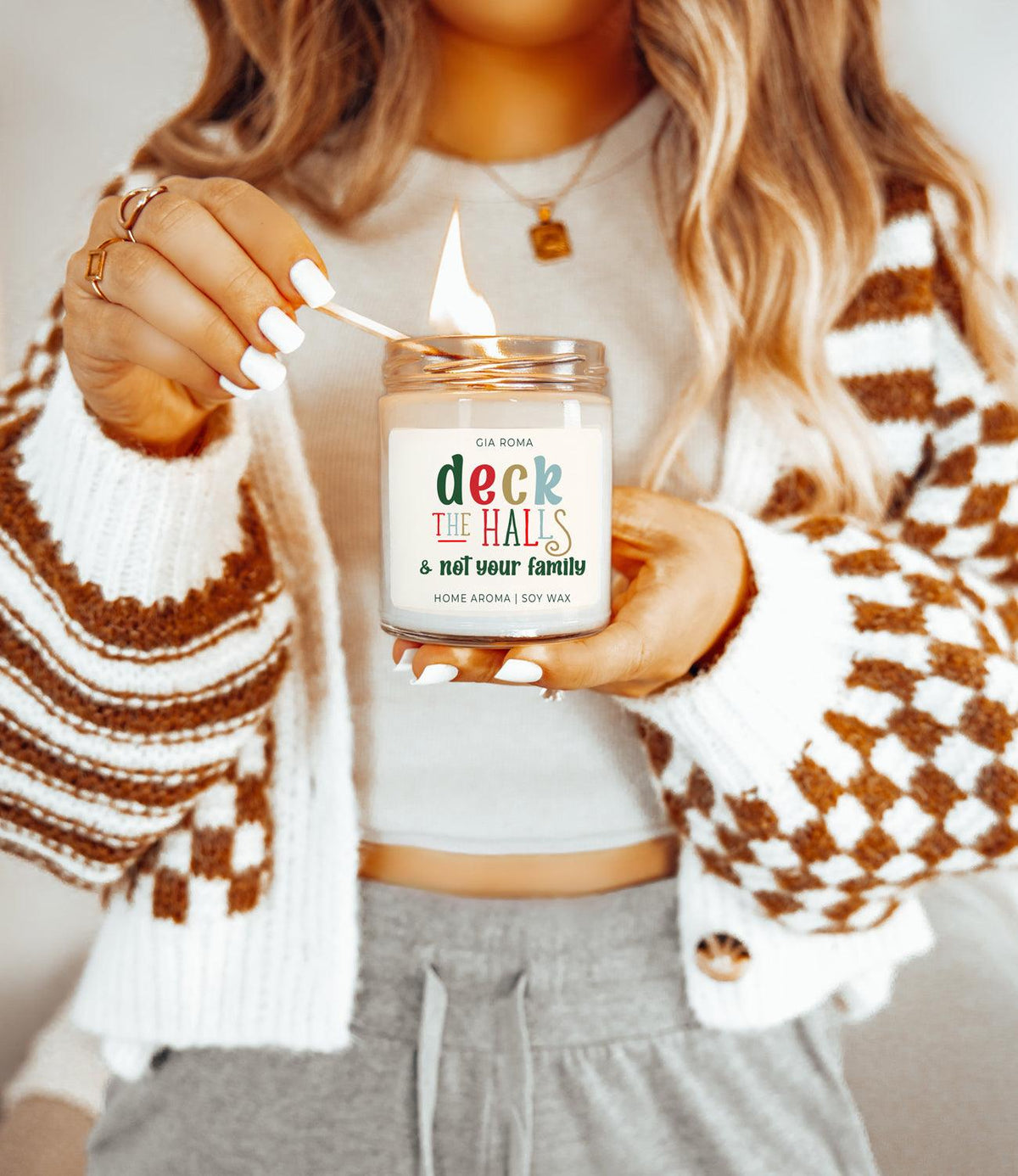 Deck the Halls Candle