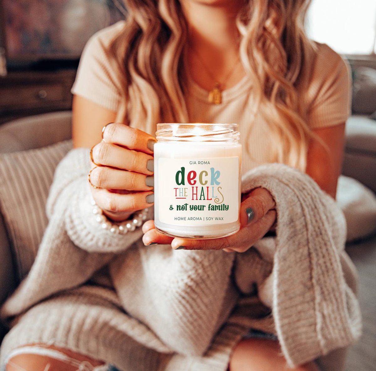 Deck the Halls Candle