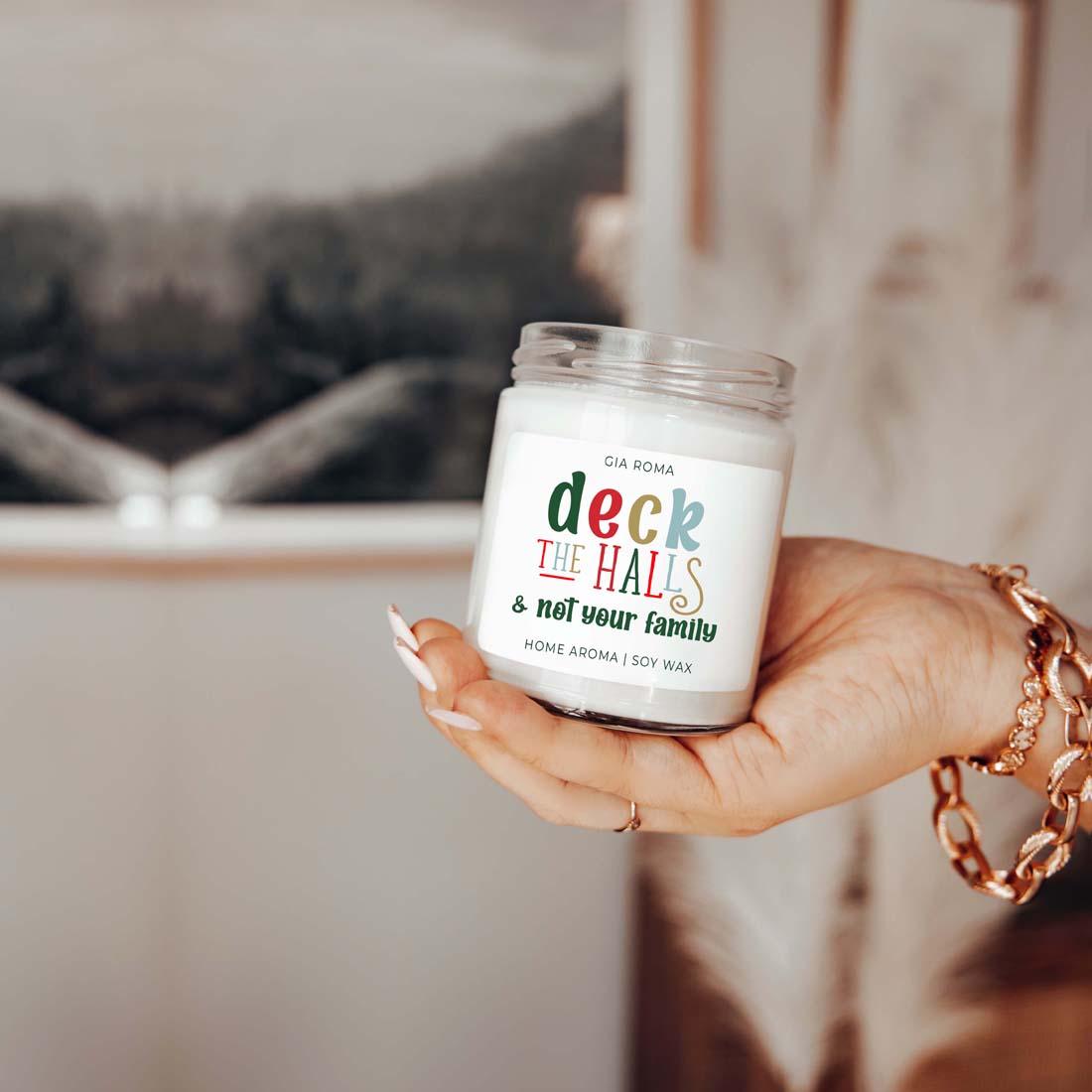 Deck the Halls Candle