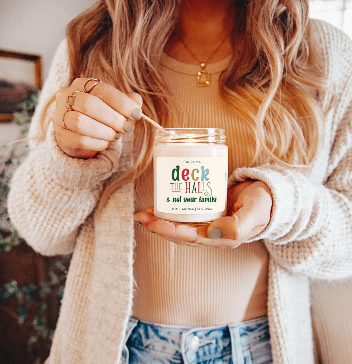 Deck the Halls Candle