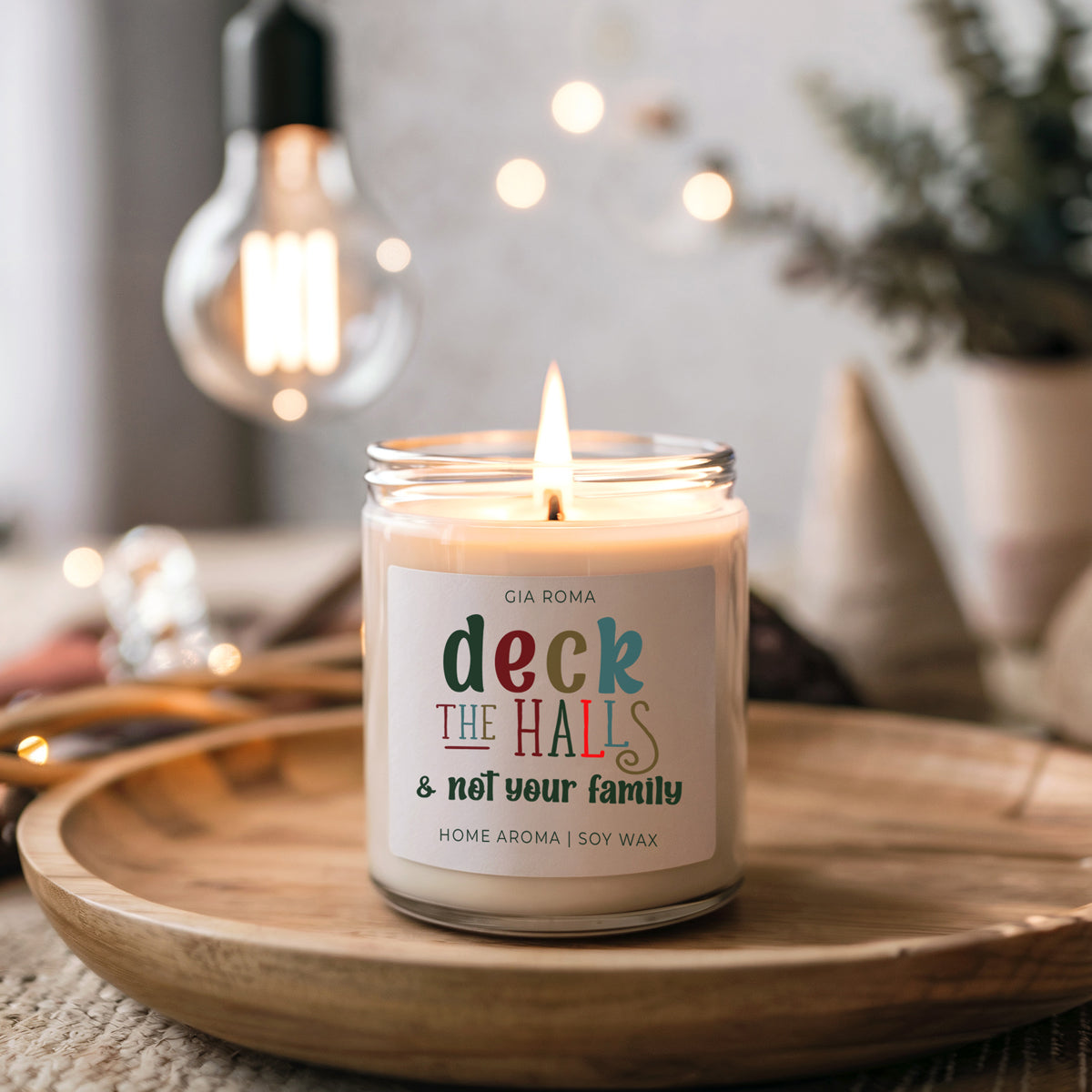 Deck the Halls Candle
