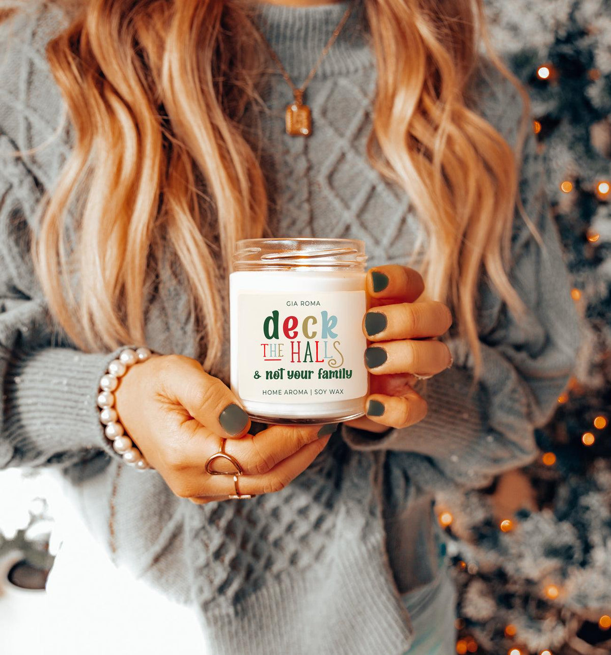 Deck the Halls Candle
