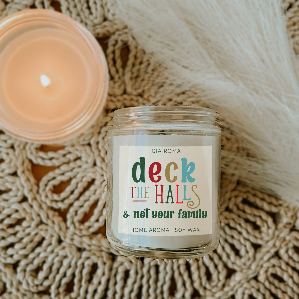 Deck the Halls Candle