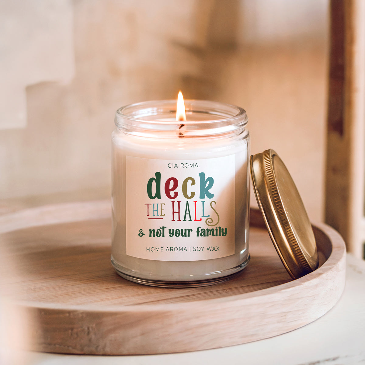 Deck the Halls Candle