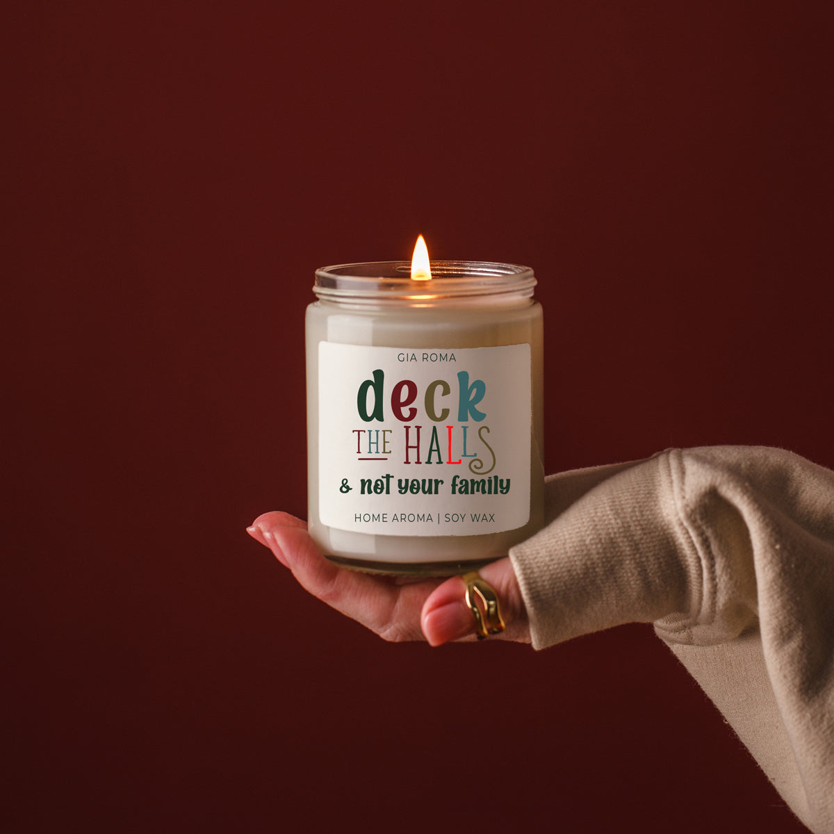 Deck the Halls Candle
