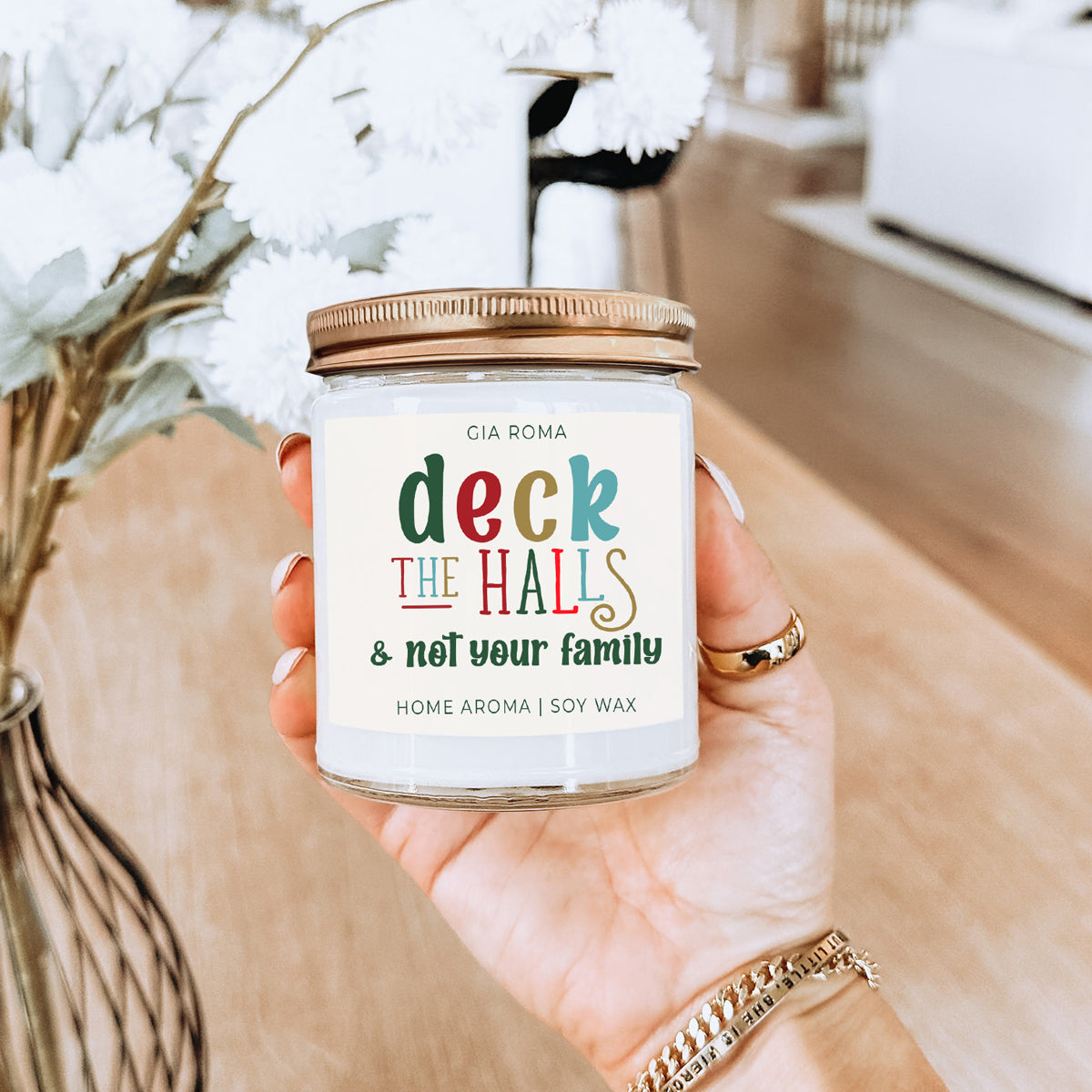 Deck the Halls Candle