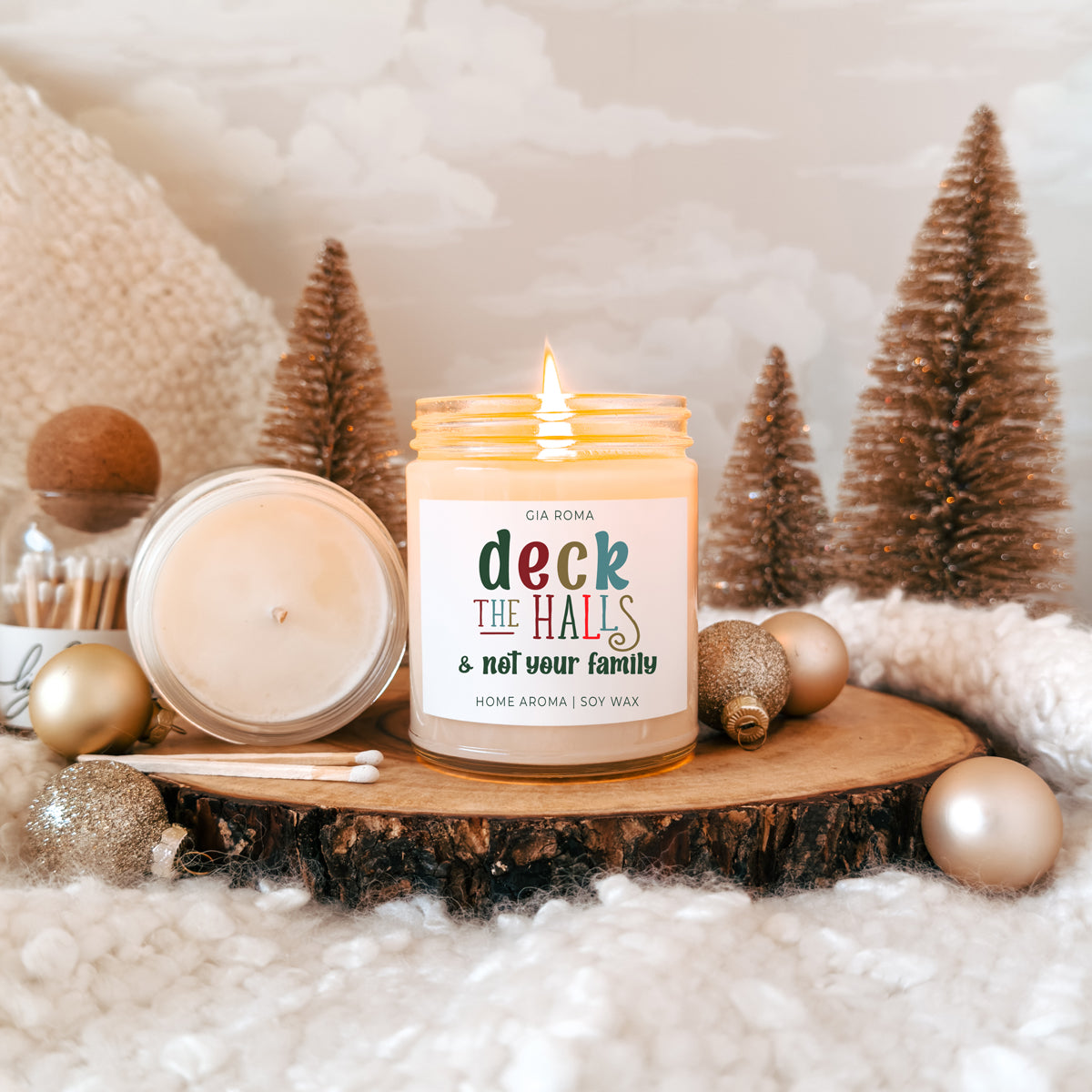 Deck the Halls Candle