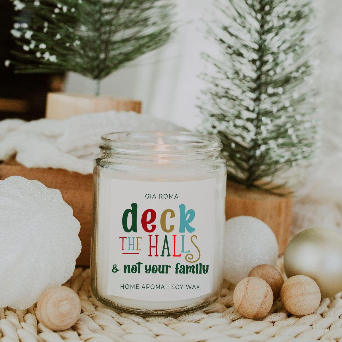 Deck the Halls Candle
