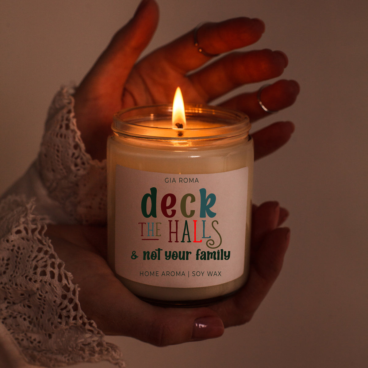 Deck the Halls Candle