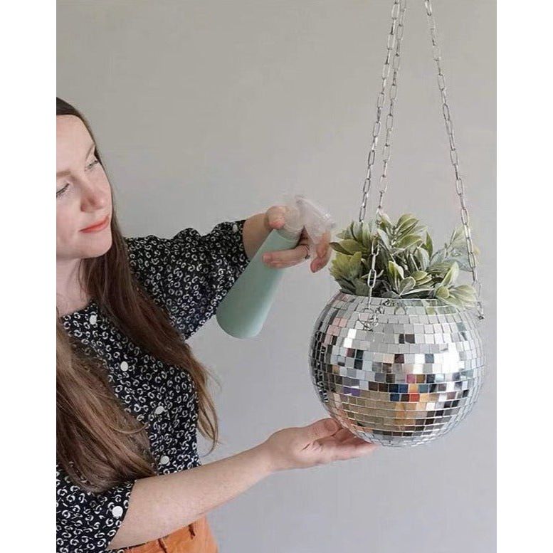 hanging planter ball Disco Ball Hanging Planter Medium: φ15 * 13cm