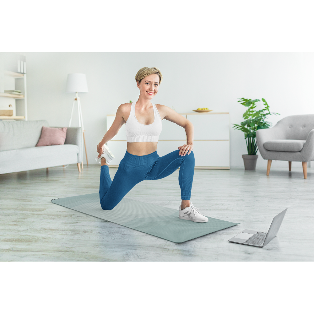 Yune Yoga Blue Exercise Mat Gabbro by Yune Yoga