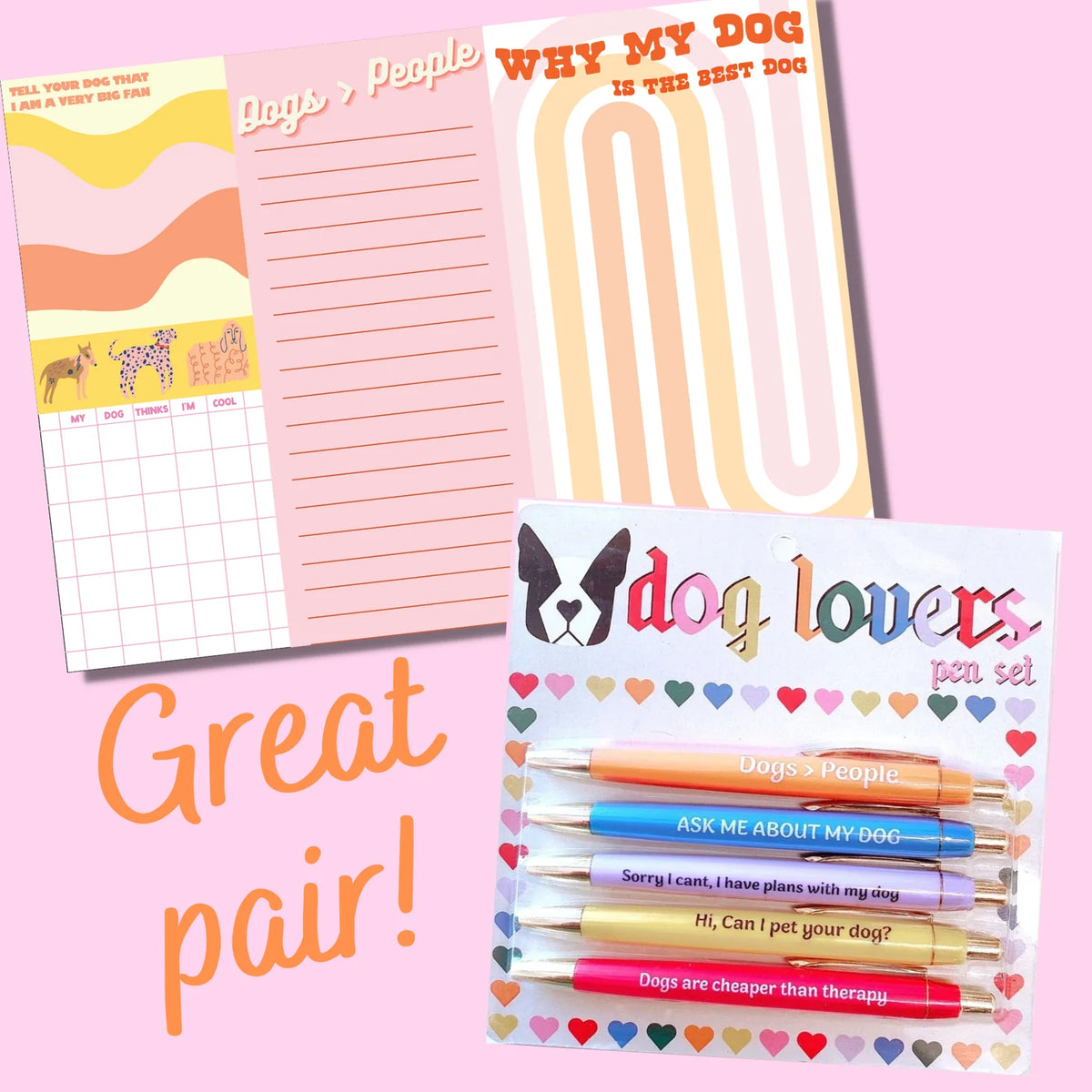 Dog Lovers Notepad Set by Fun Club