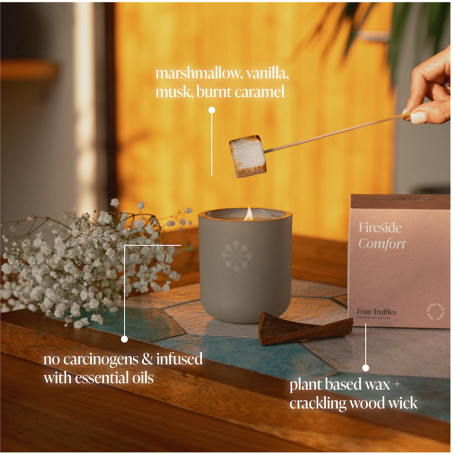 Fireside Comfort Luxury Candle - Four Truffles