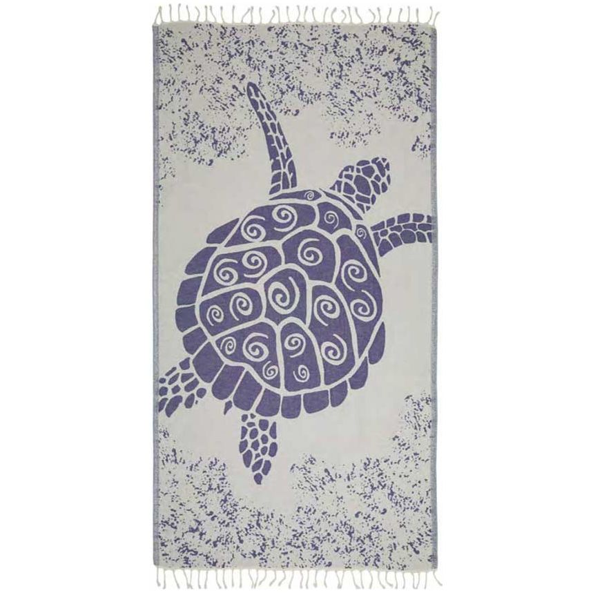 Galapagos Turtle Turkish Towel - Bleue - Sun Drunk