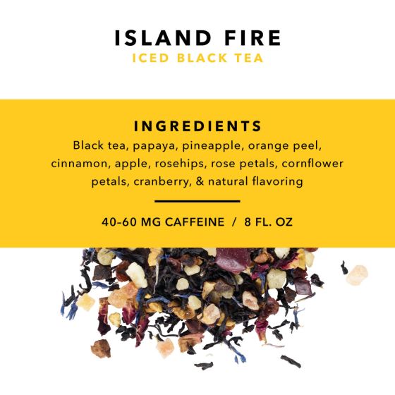 Island Fire Loose Leaf Iced Black Tea in a Tin