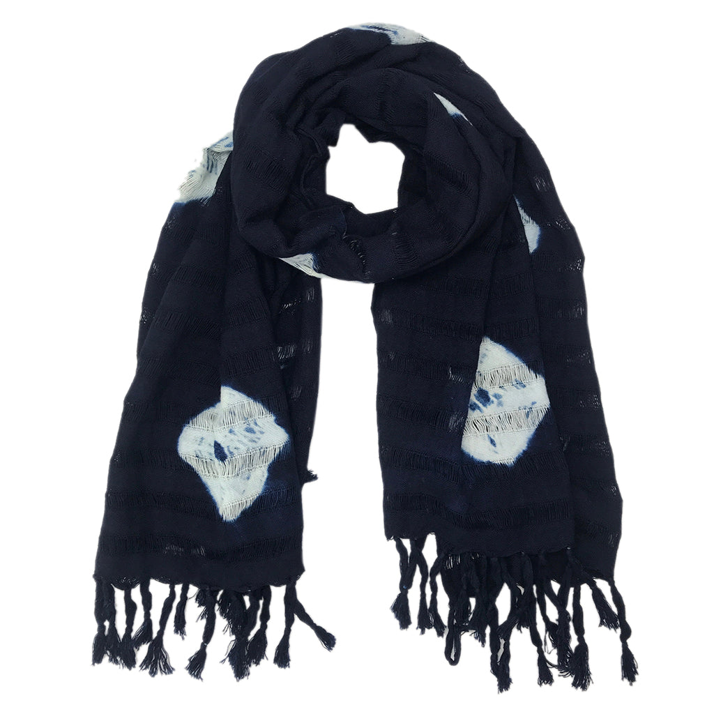 Slate + Salt Indigo Dyed Scarf