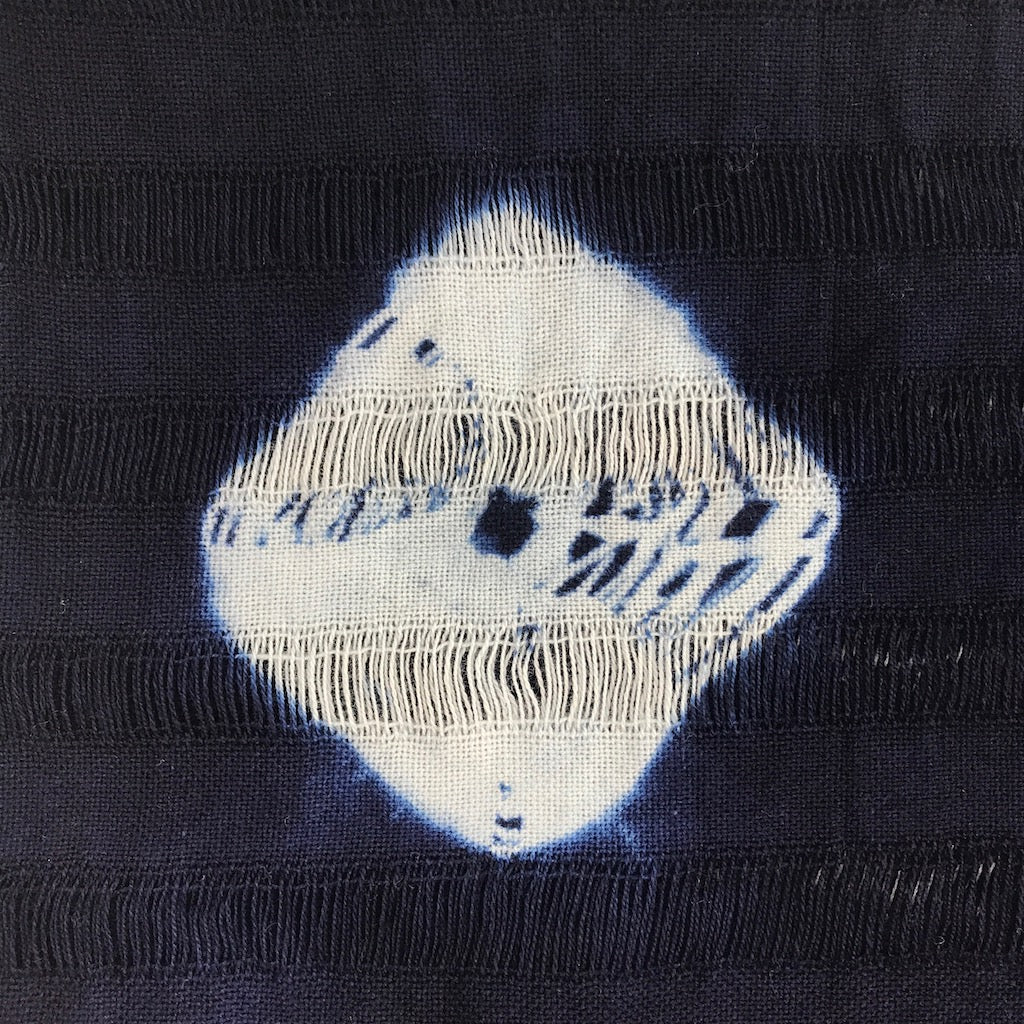 Indigo Tie Dye Close up