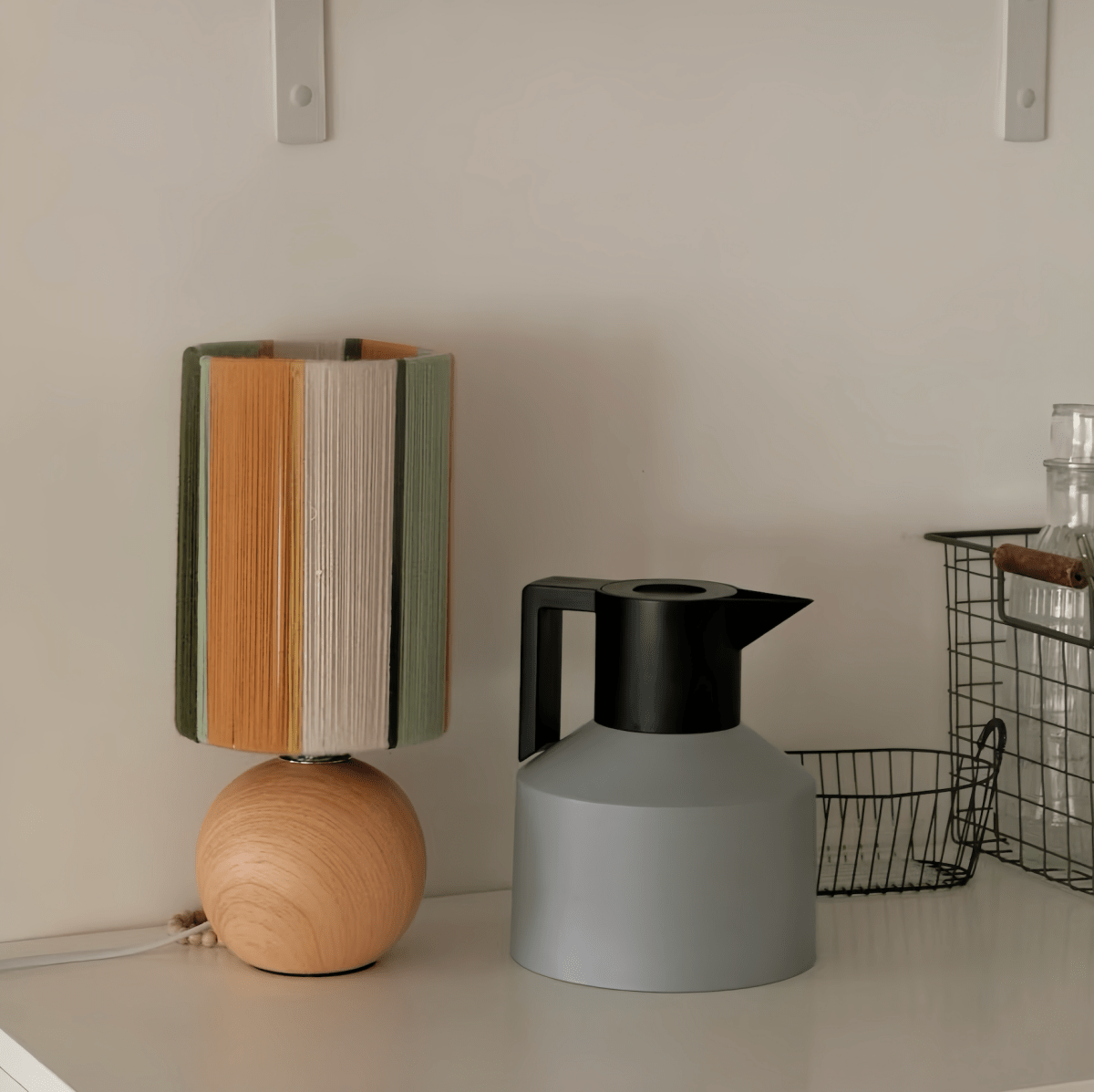 Insulated Geometric Water Pitcher - Large Thermal Jug for Cold or Hot Beverages