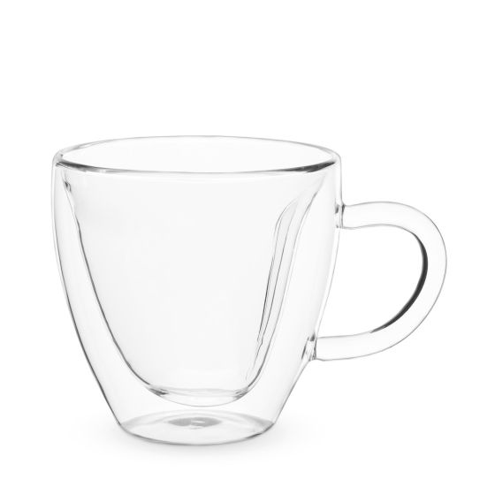 Kendall: Heart Double Walled Glass Tea Mug