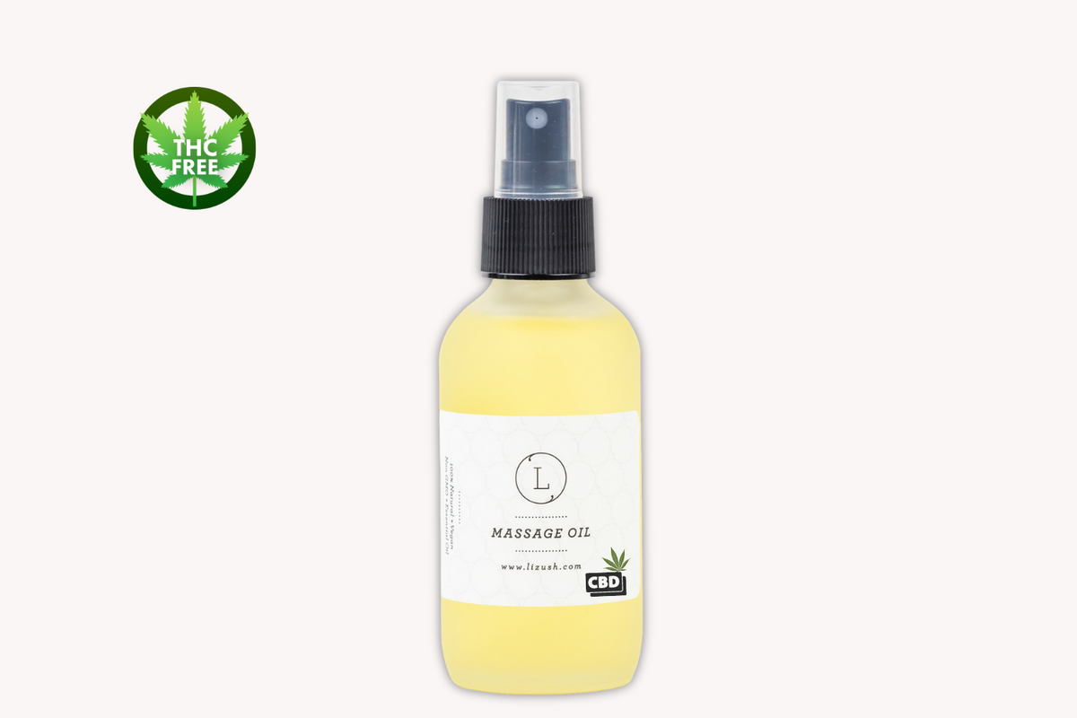 CBD - Aromatherapy Eucalyptus Massage Oil with CBD, Natural Relaxing Body Massage Oil (THC free)