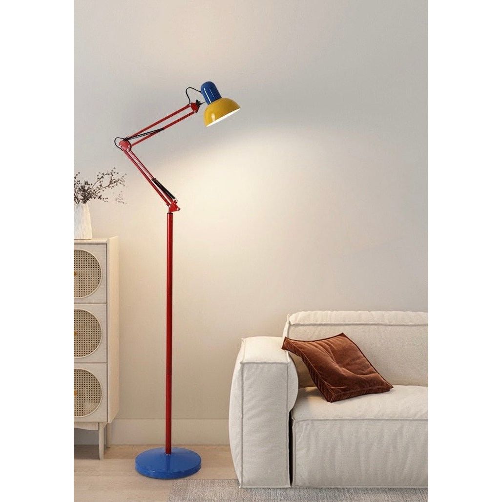 Memphis Retro Tall Metal Floor Lamp - Full Spectrum Eye Protection LED Reading Light by INSPECIAL HOME