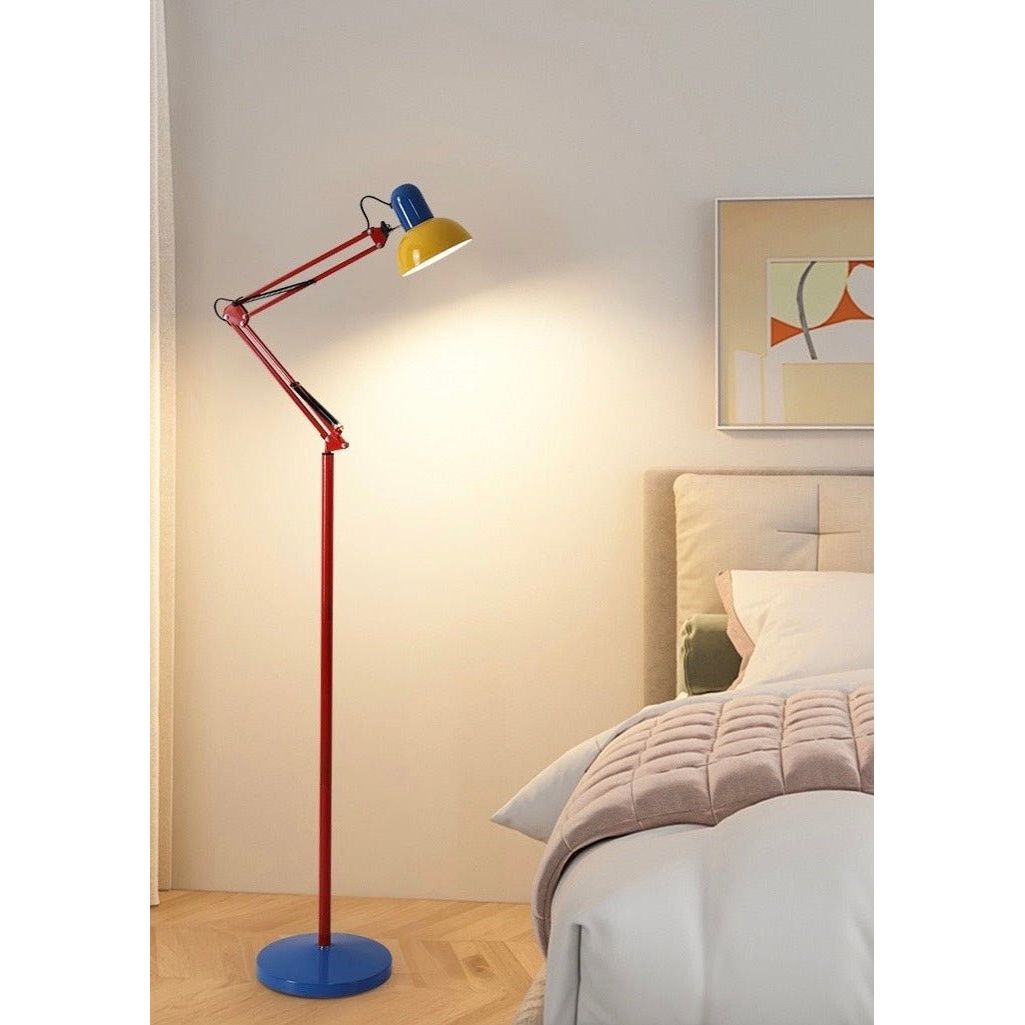 Memphis Retro Tall Metal Floor Lamp - Full Spectrum Eye Protection LED Reading Light by INSPECIAL HOME