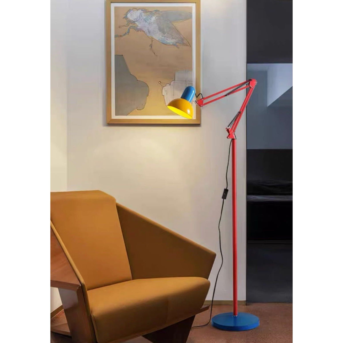 Memphis Retro Tall Metal Floor Lamp - Full Spectrum Eye Protection LED Reading Light by INSPECIAL HOME