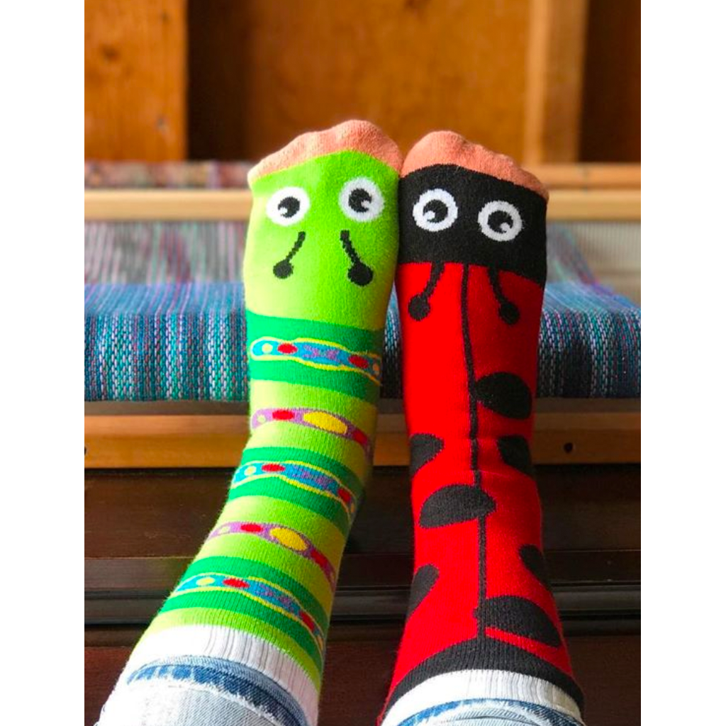 ADULT LADYBUG &amp; CATERPILLAR SOCKS