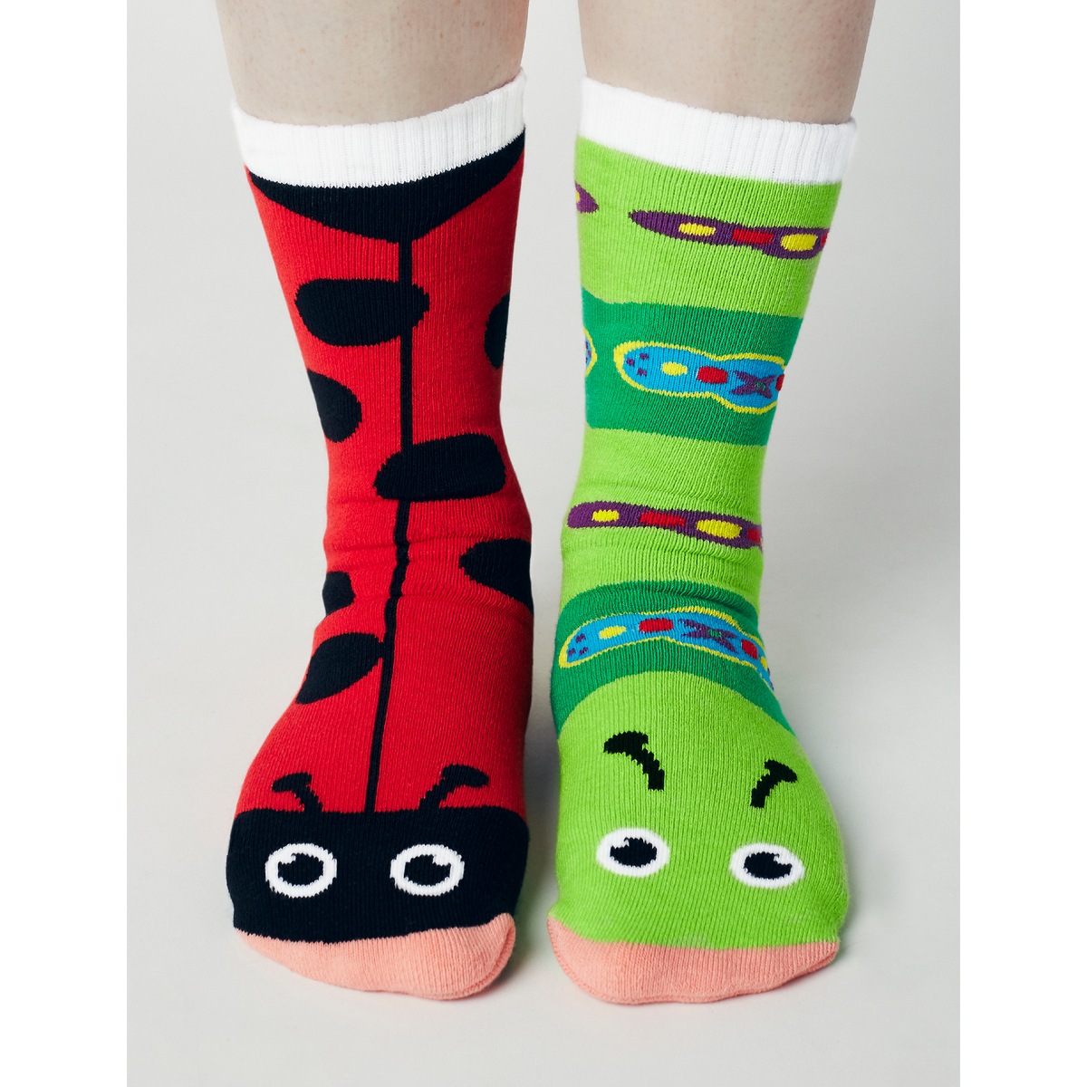 ADULT LADYBUG &amp; CATERPILLAR SOCKS