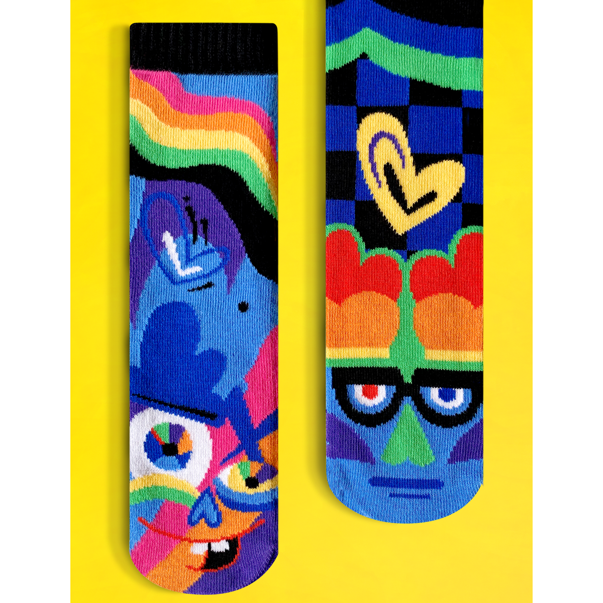 KIDS SILLY &amp; SERIOUS NO SLIP SOCKS