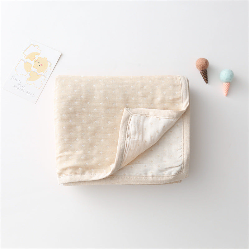 Baby Children Cartoon & Dot Graphic Pure Cotton Blanket, MyKids-USA®, Blanket, MyKids-USA - Color - White - Size/Age - (0-6Y) -  -  - JM2207111737-D