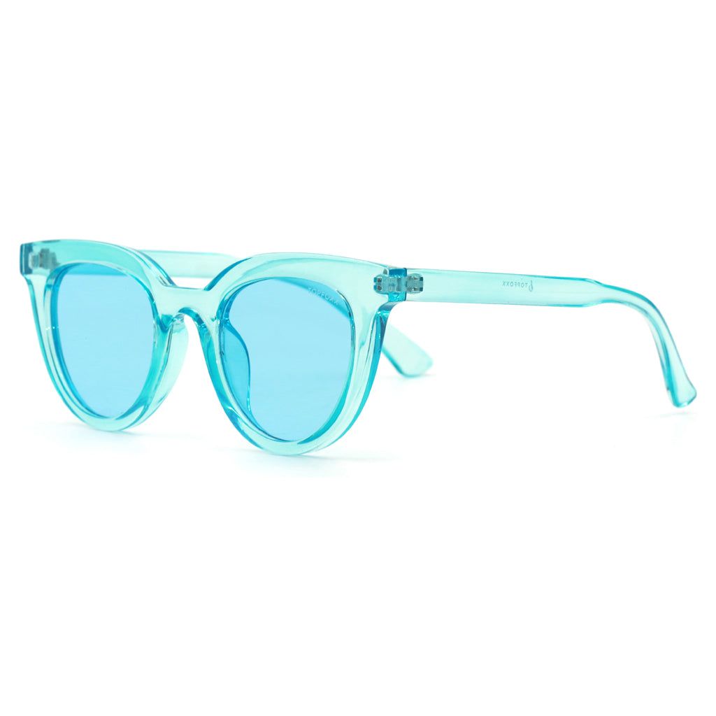 Brittany - Coral Blue Sunglasses