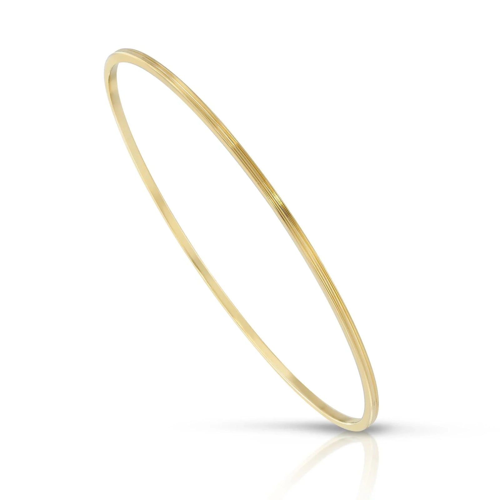 Silver Bangle Bracelet from the Skinny Lily Recycled Brass Collection