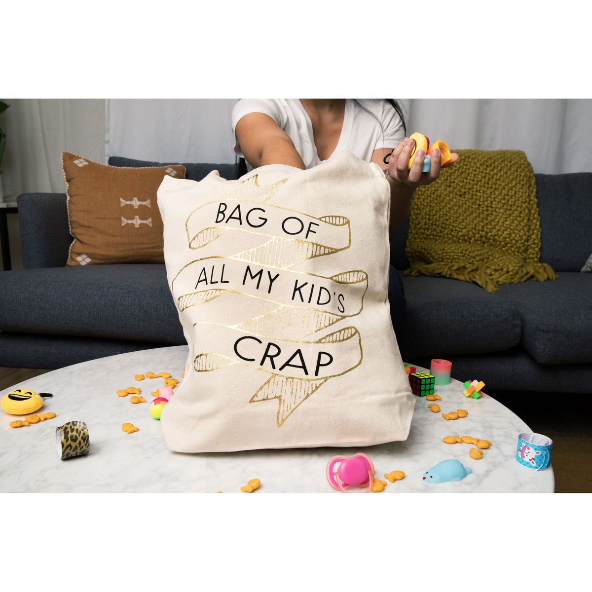 Bag Of All My Kid&#39;s Crap Tote Bag by Fun Club