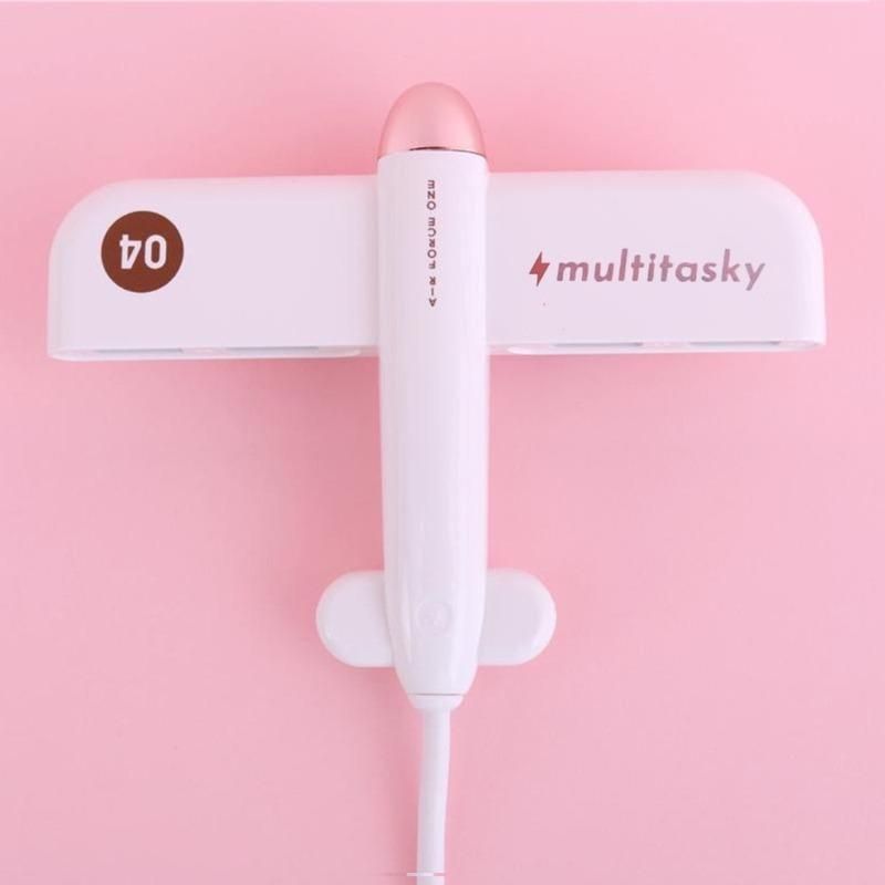 multitasky Tech Accessories Cream White Flyport Cute USB Hub 4 in 1 by Multitasky