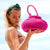 BrunnaCo One size / Hot pink / 100% Cotton Naga Macrame Bucket Bag, in Shocking Pink by BrunnaCo