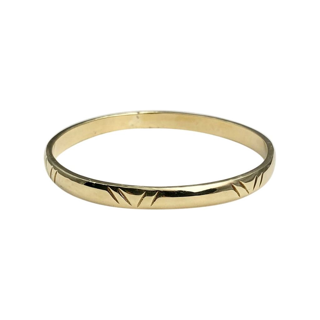 SLATE + SALT Carved Bombshell Bangle by SLATE + SALT