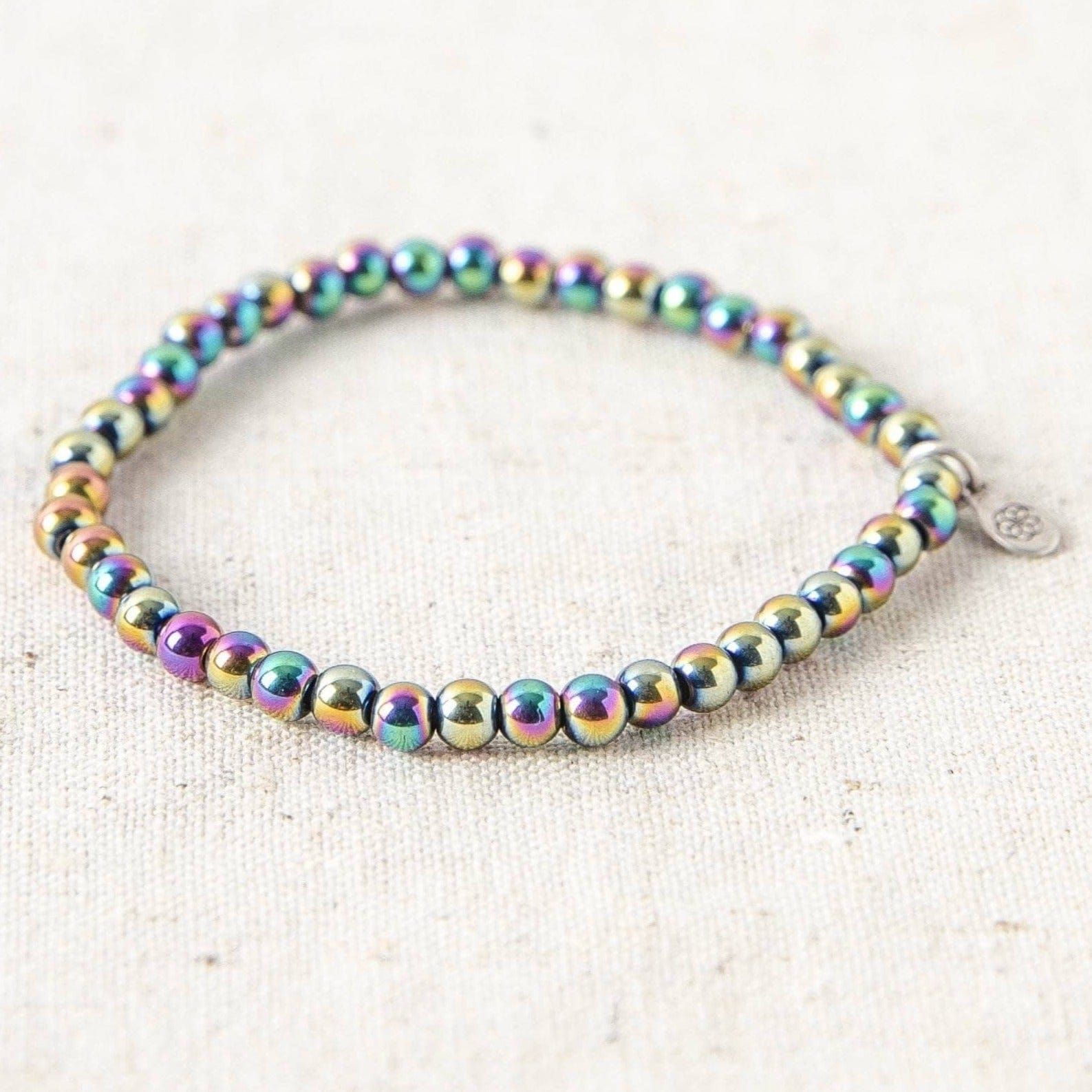 Tiny Rituals M Rainbow Hematite Energy Bracelet by Tiny Rituals