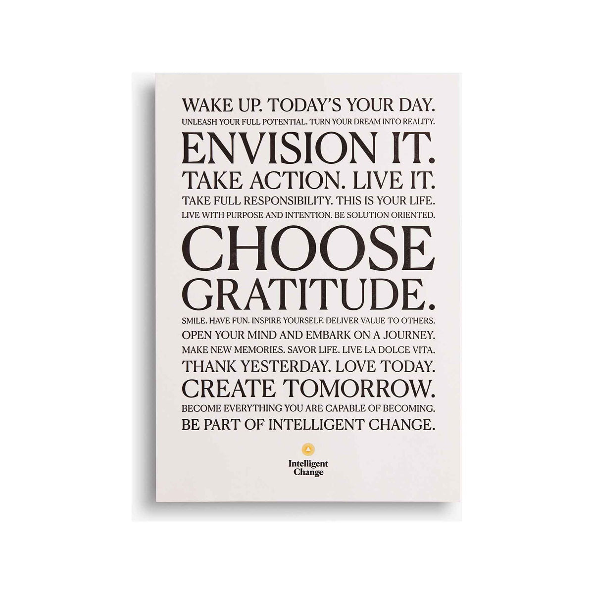 Choose Gratitude Print by Intelligent Change