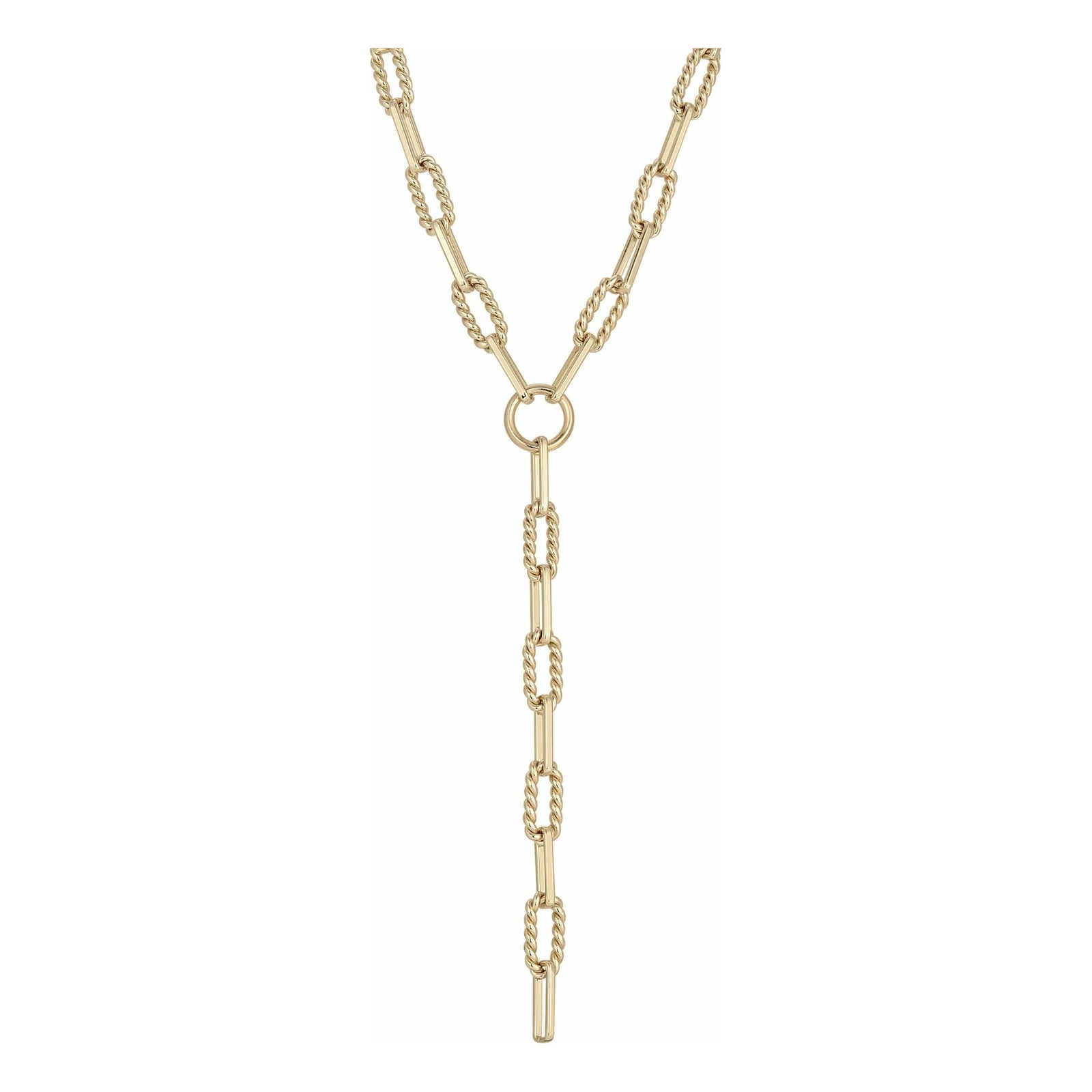 eklexic 18" GOLD Enzo Lariat Necklace by eklexic