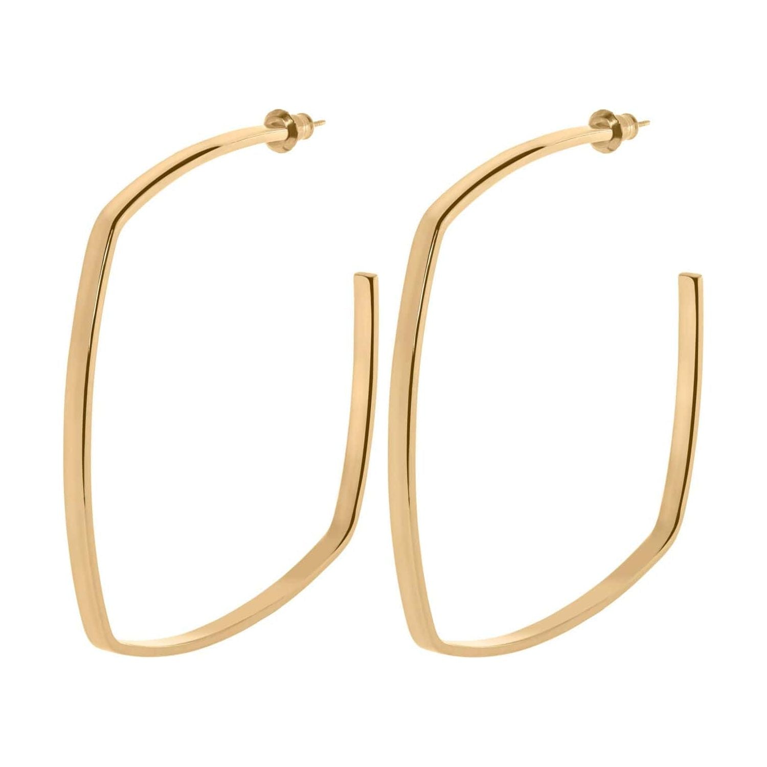 eklexic GOLD Square Shaped Hoops by eklexic
